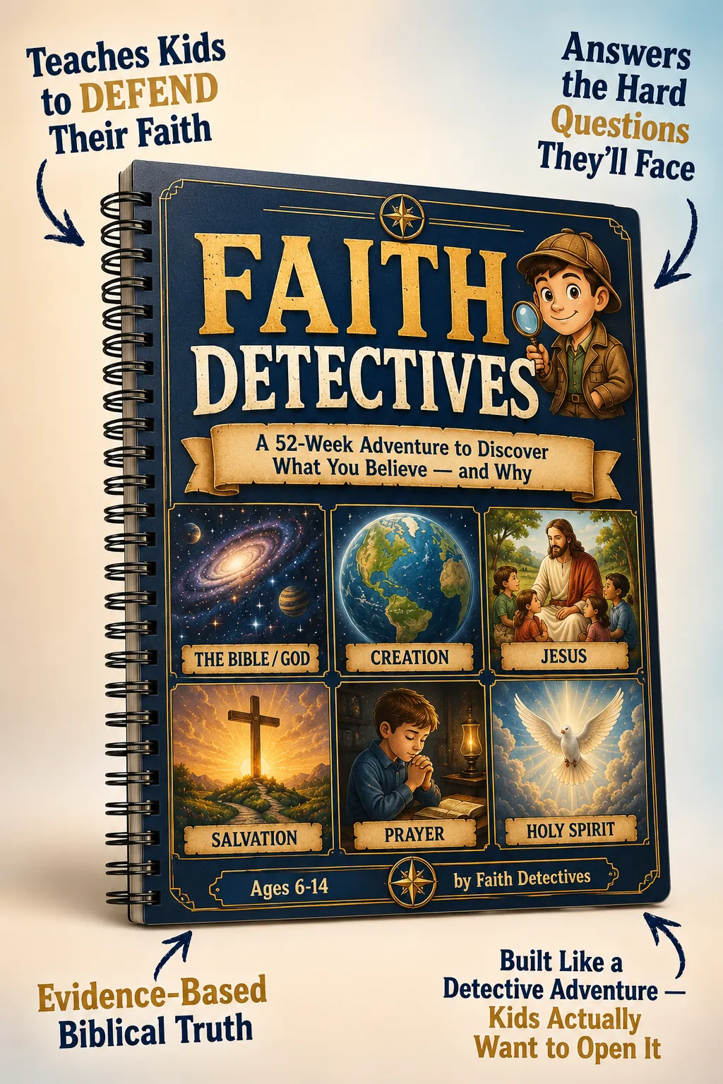 Faith Detectives — 52-Week Bible Curriculum Workbook for Kids